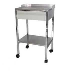 Mesa Pasteur Con Cajon Cromada